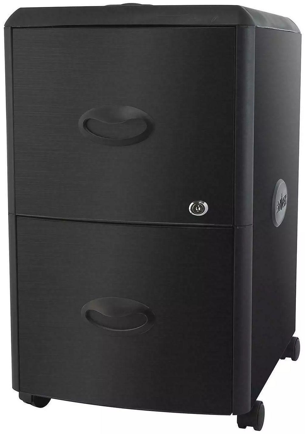 Storex Industries BD 151.900 Plastic 2-Drawer Mobile File Cabinet