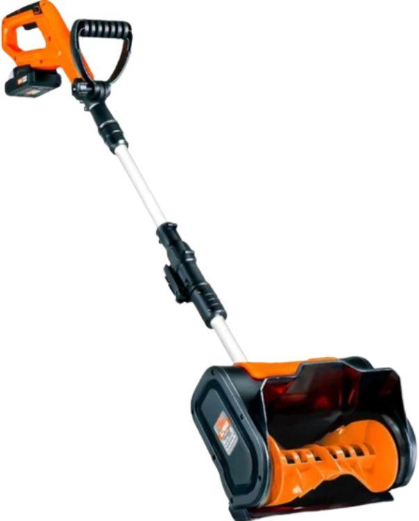 SuperHandy  GUT055 Electric Snow Thrower & Shovel 20V 2Ah Cordless Battery System - Black/Orange - Excellent