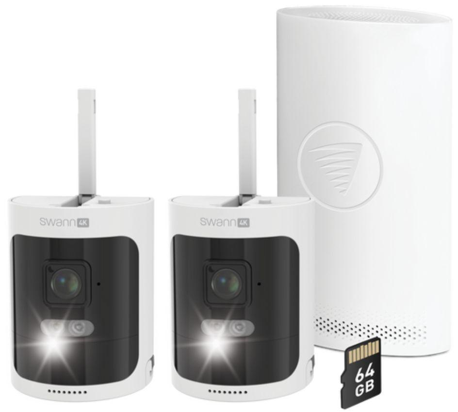 Swann  AllSecure4K Wireless Security Kit (SWNVK-AS4K800SD2) - White - Excellent