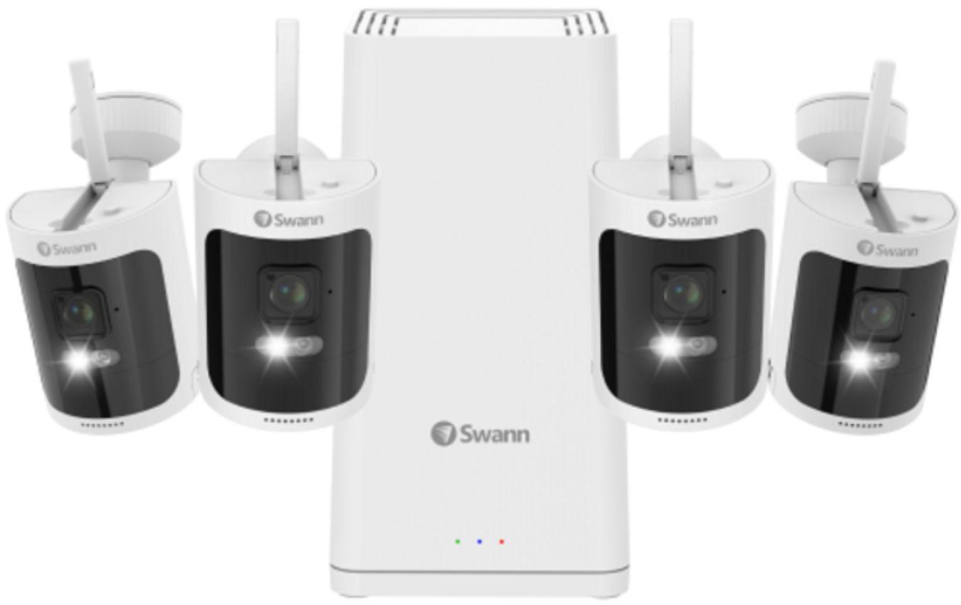 Swann  AllSecure650 2K Wireless Security Kit 4-Pack (SWNVK-650KH4) - White - Excellent