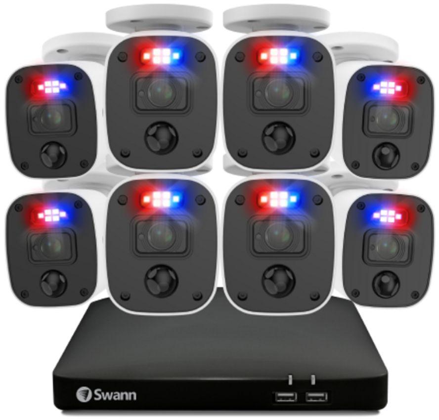 Swann  Home 8 Camera 8 Channel 1080p Full HD DVR Security System (SWDVK-846808MQB) - White - Excellent