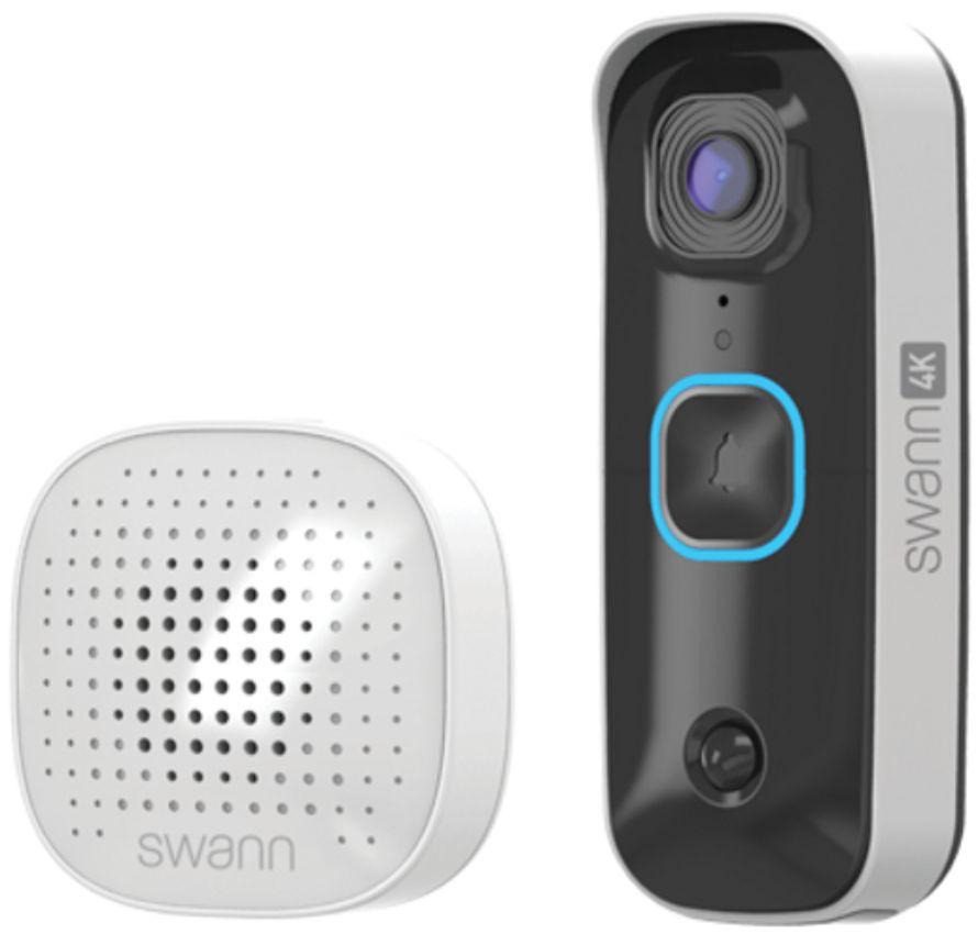 Swann  SwannBuddy4K Video Doorbell with SwannShield AI Voice Assistant (SWIFI-4KBUDDY) - White - Excellent