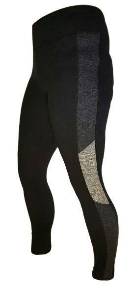 Tangerine Serene Women's Colorblock Pull On Legging XXL - Black Heather/Heather Grey - Brand New