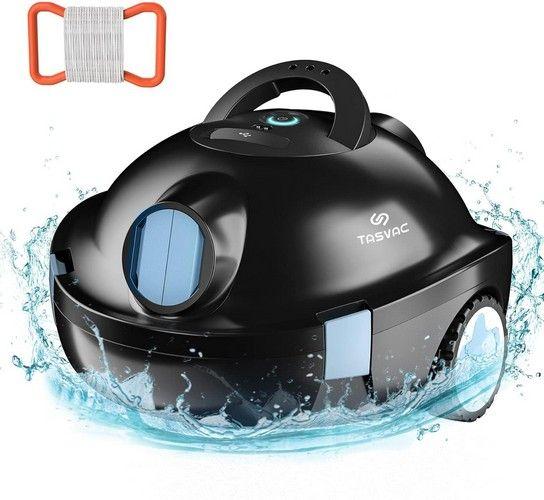 Tasvac Cordless Automatic Robotic Pool Vacuum Cleaner Y10 - Black - Excellent