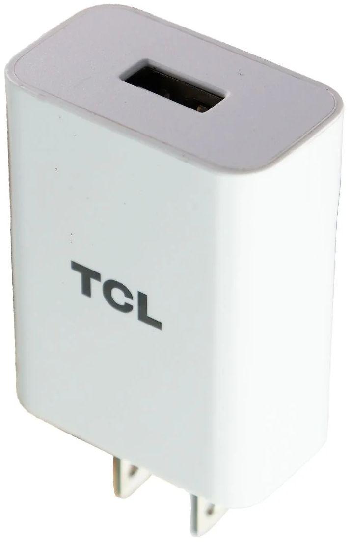TCL  5V/3A Adaptive Output Single USB Port Travel Charger Wall Adapter - White - Premium