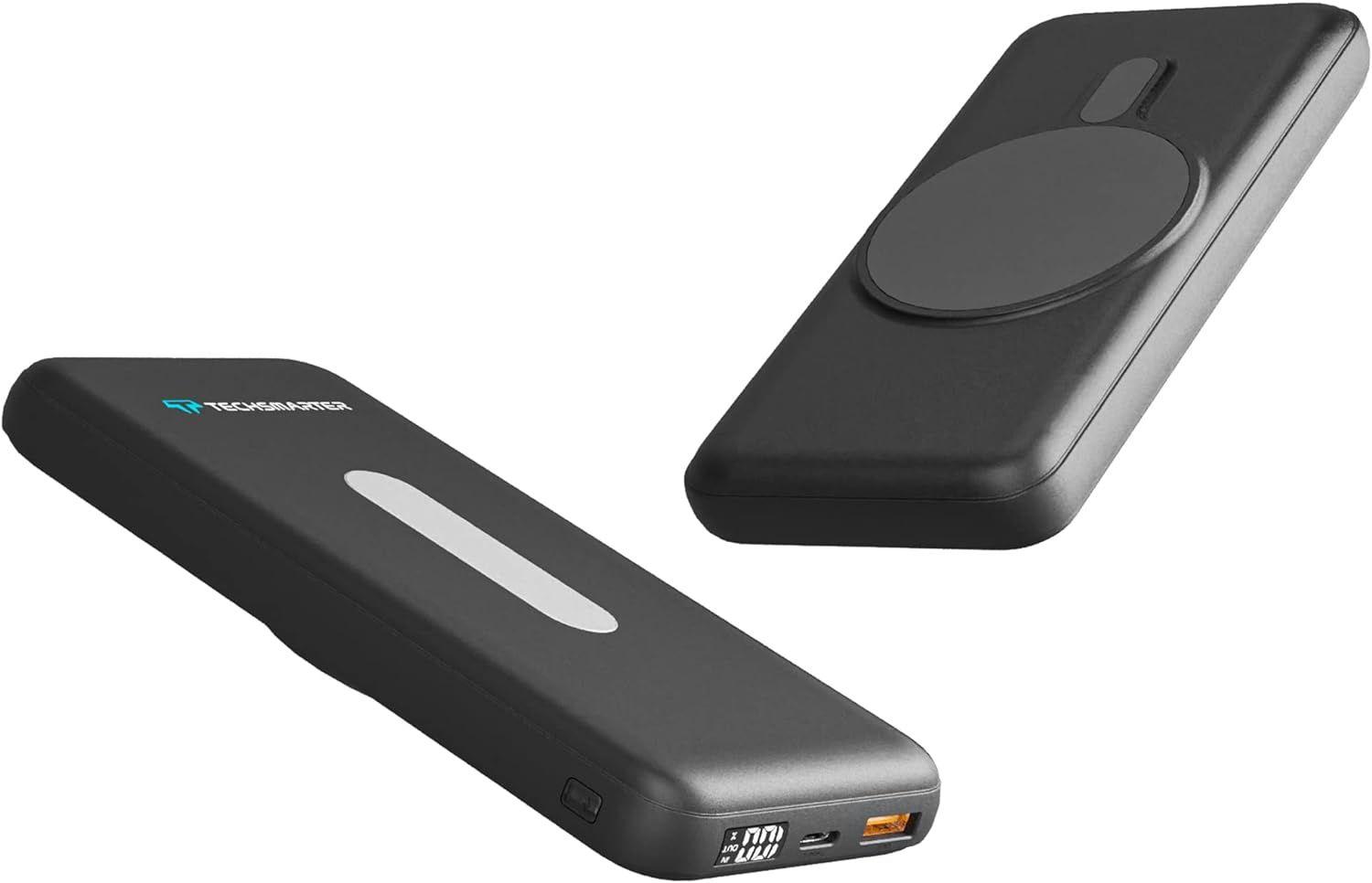 Techsmarter  MagBoost Portable Charger 20K (MagSafe Compatible) - Black - Premium