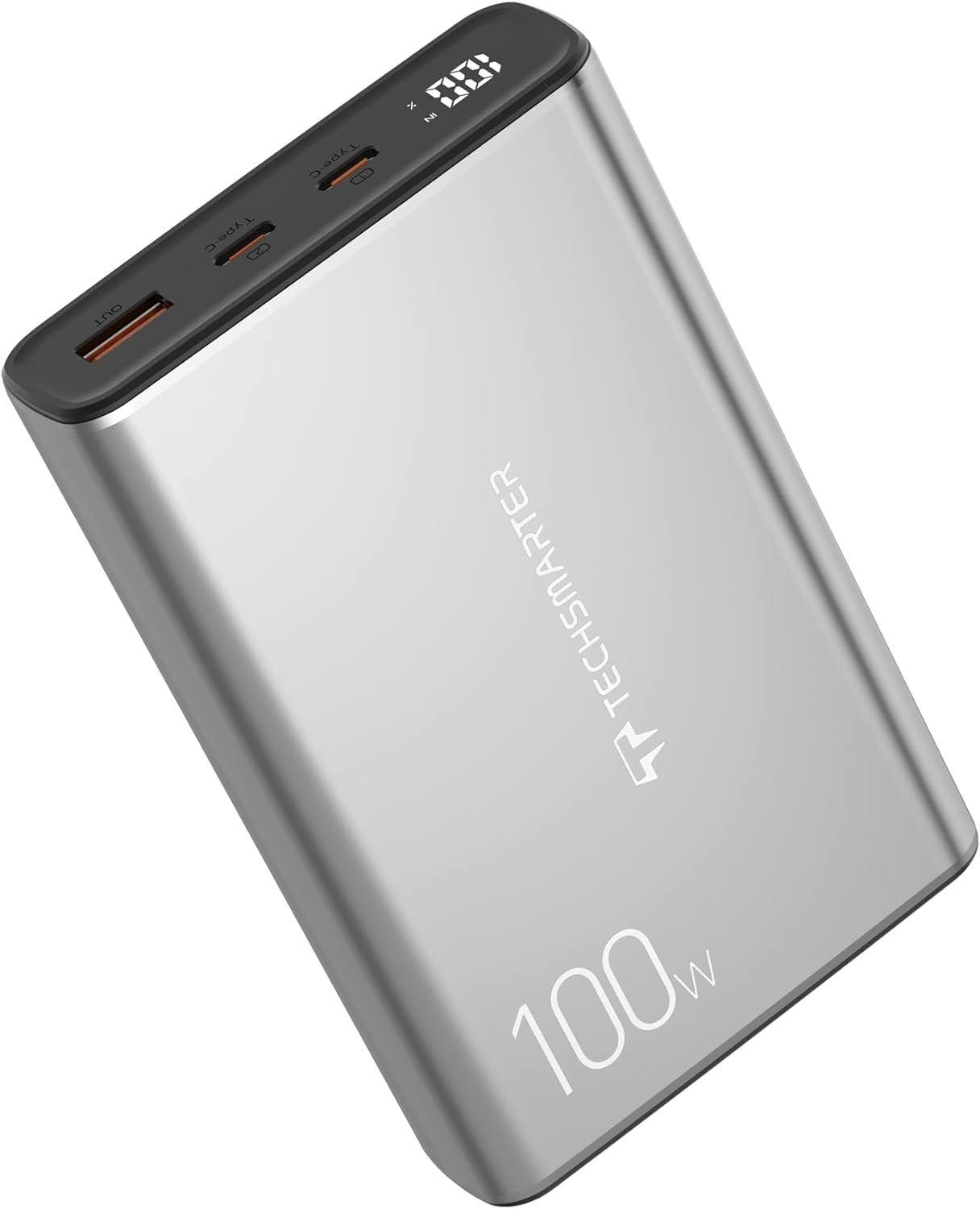 Techsmarter  TSBar 20000 100W PPS Super Fast Charging Power Bank - Grey - Premium