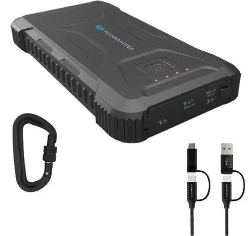 Techsmarter  TSBar Rugged 2000mAh 18W USB-C Portable Charger - Black - Premium