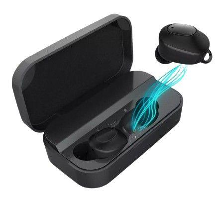 Techsmarter  TSMusic True Wireless Stereo (TWS) Headphones - Black - Premium