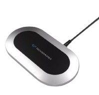 Techsmarter  Wireless Charger with 30W USB-C PD and 18W USB ports - Silver - Premium