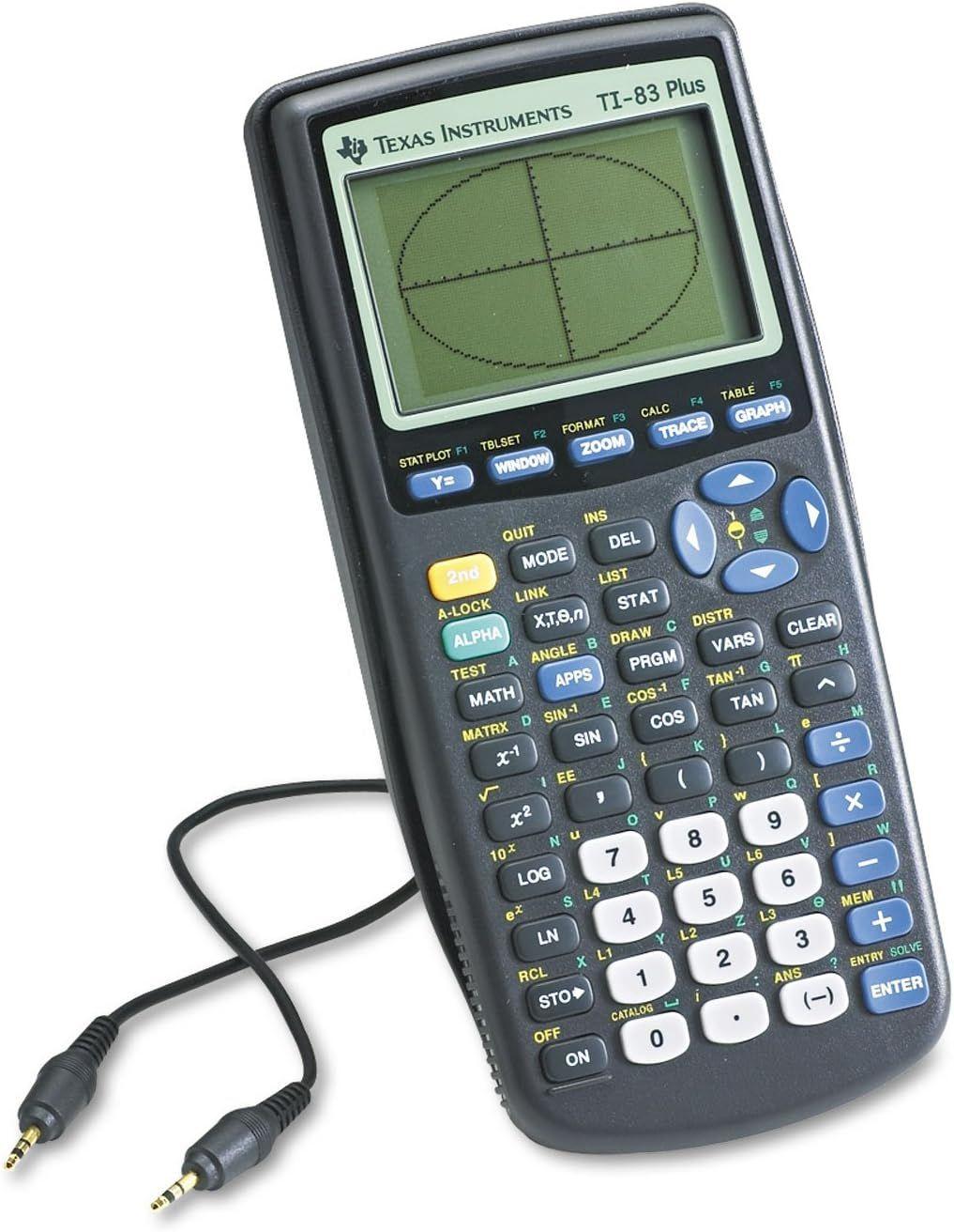 Texas Instruments  TI-83 Plus Graphing Calculator School SAT ACT  - Gray - Excellent