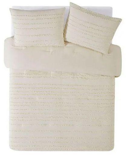 The Prairie By Rachel Ashwell 3 Piece Textured Stripe Comforter Set Queen