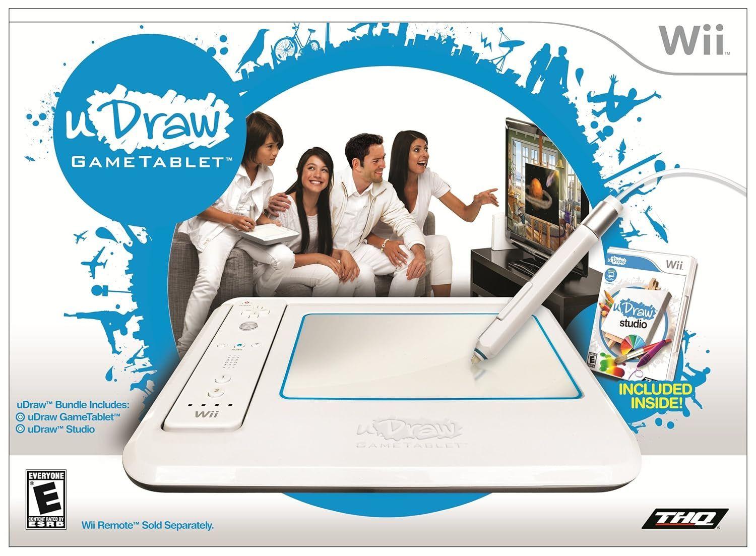 THQ  uDraw GameTablet with uDraw Studio for Nintendo Wii - White - Excellent
