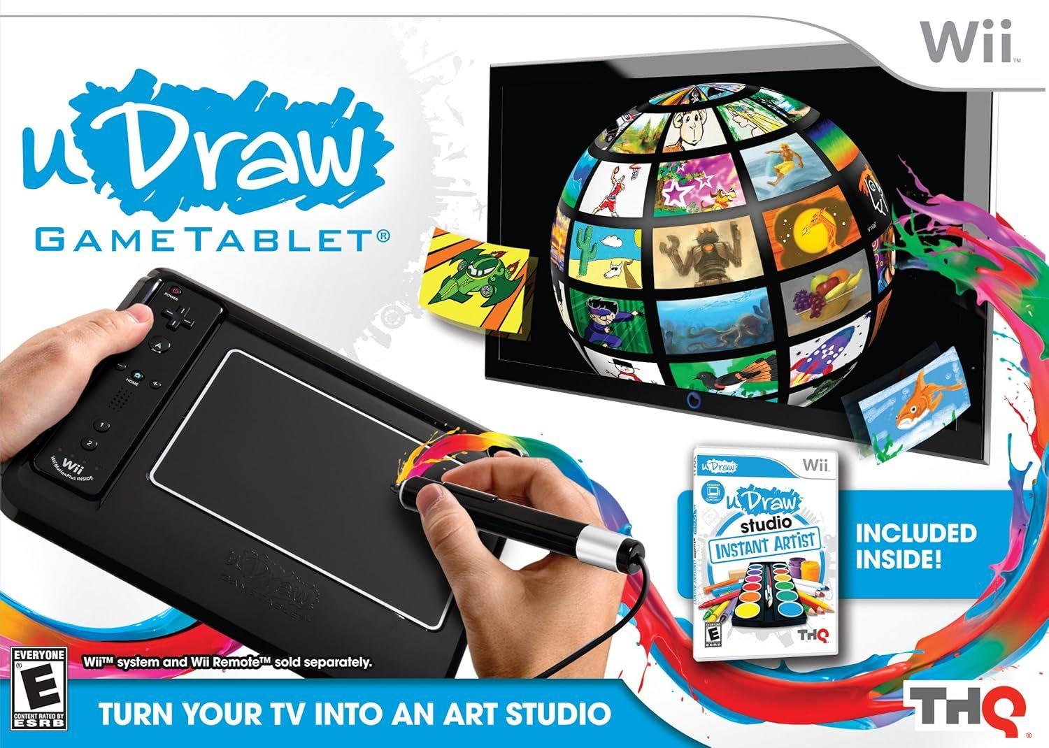 THQ  uDraw Game Tablet with uDraw Studio: Instant Artist for Nintendo Wii - Black - Excellent