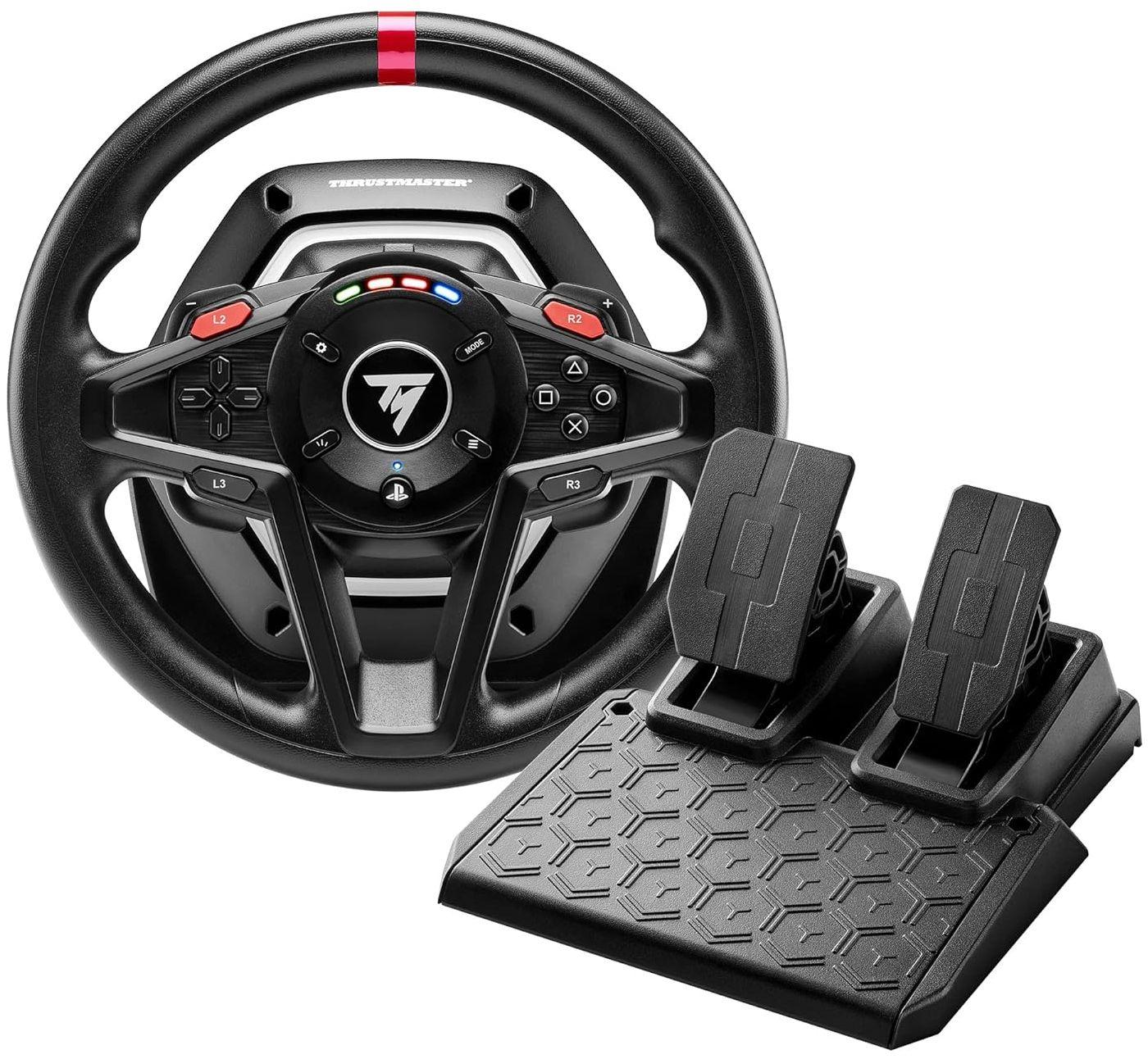 Thrustmaster T128 Force Feedback Racing Wheel for PS5/ PS5 Pro/ PS4/ PC - Black - Excellent
