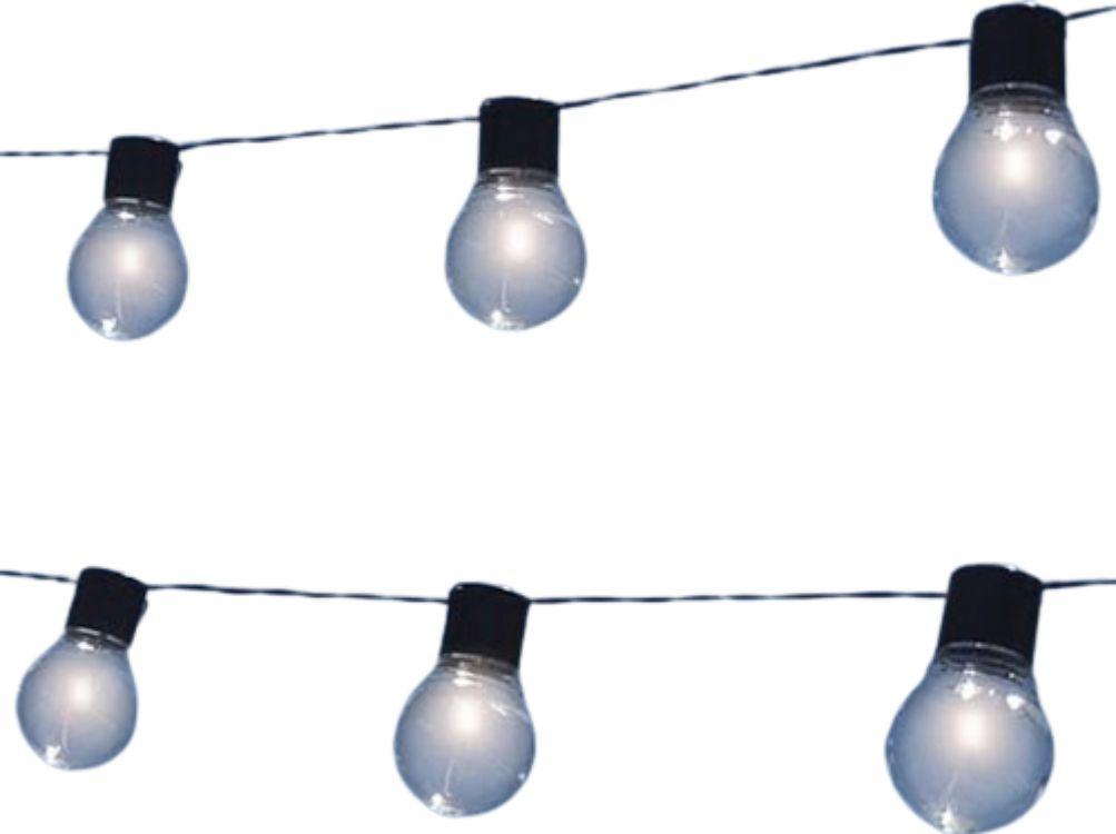 Touch Of ECO  12.5ft Solar Patio Bulb String Lights Nitebulbs  - Warm White - Excellent