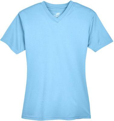 The North Face UltraClub UltraClub Ladies' Cool & Dry Sport V-Neck T-Shirt (Size S) - Columbia Blue - Excellent