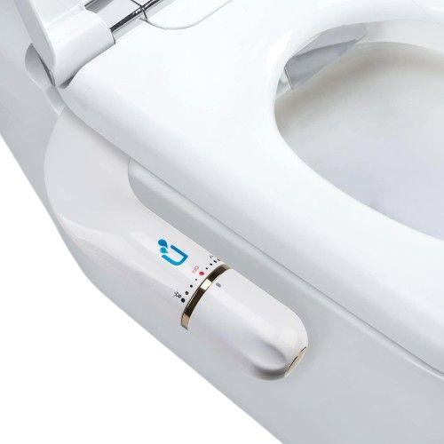 Uncahome  Bidet Toilet Seat Attachment Non-Electric Dual Nozzle - White - Excellent