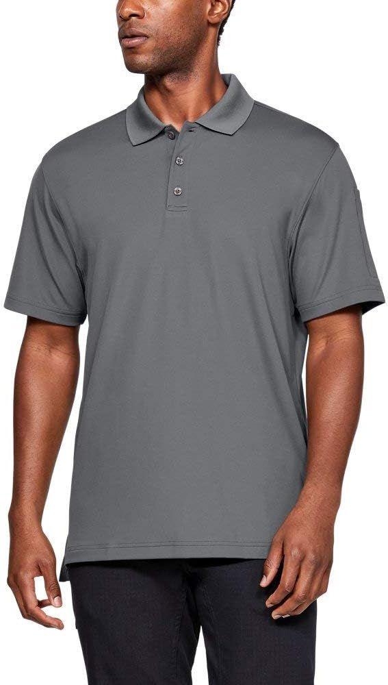 Under Armour Men's Performance Tactical Golf Polo Shirt - Gray/Graphite - S - Excellent