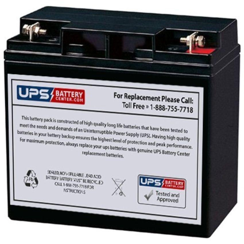 UPS Battery  Universal UB12220 12V 22Ah F3 Nut & Bolt Replacement Battery - Black - Acceptable