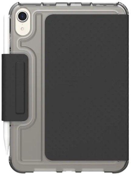 Urban Armor Gear Lucent Series Folio iPad Case for iPad Mini (6th Gen) (2021) - Clear/Black - Brand New