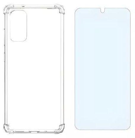 Verizon Clear Phone Case and 2 Pack Blue Light Screen Protector for Samsung Galaxy S20 5G UW - Clear - Acceptable