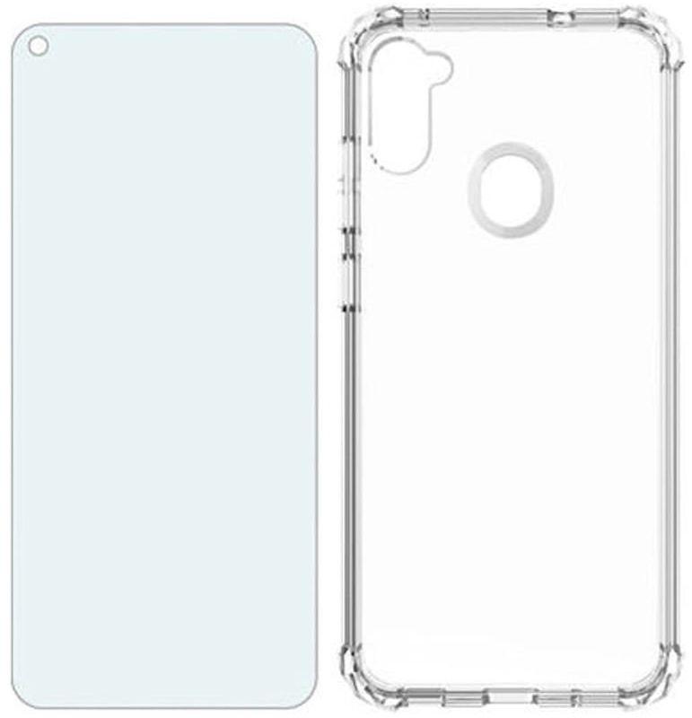 Verizon Clear Phone Case and Blue Light Screen Protector for Samsung Galaxy A11 - Clear - Acceptable