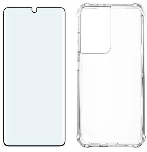 Verizon Clear Phone Case and Blue Light Screen Protector for Samsung Galaxy S21 Ultra 5G - Clear - Acceptable
