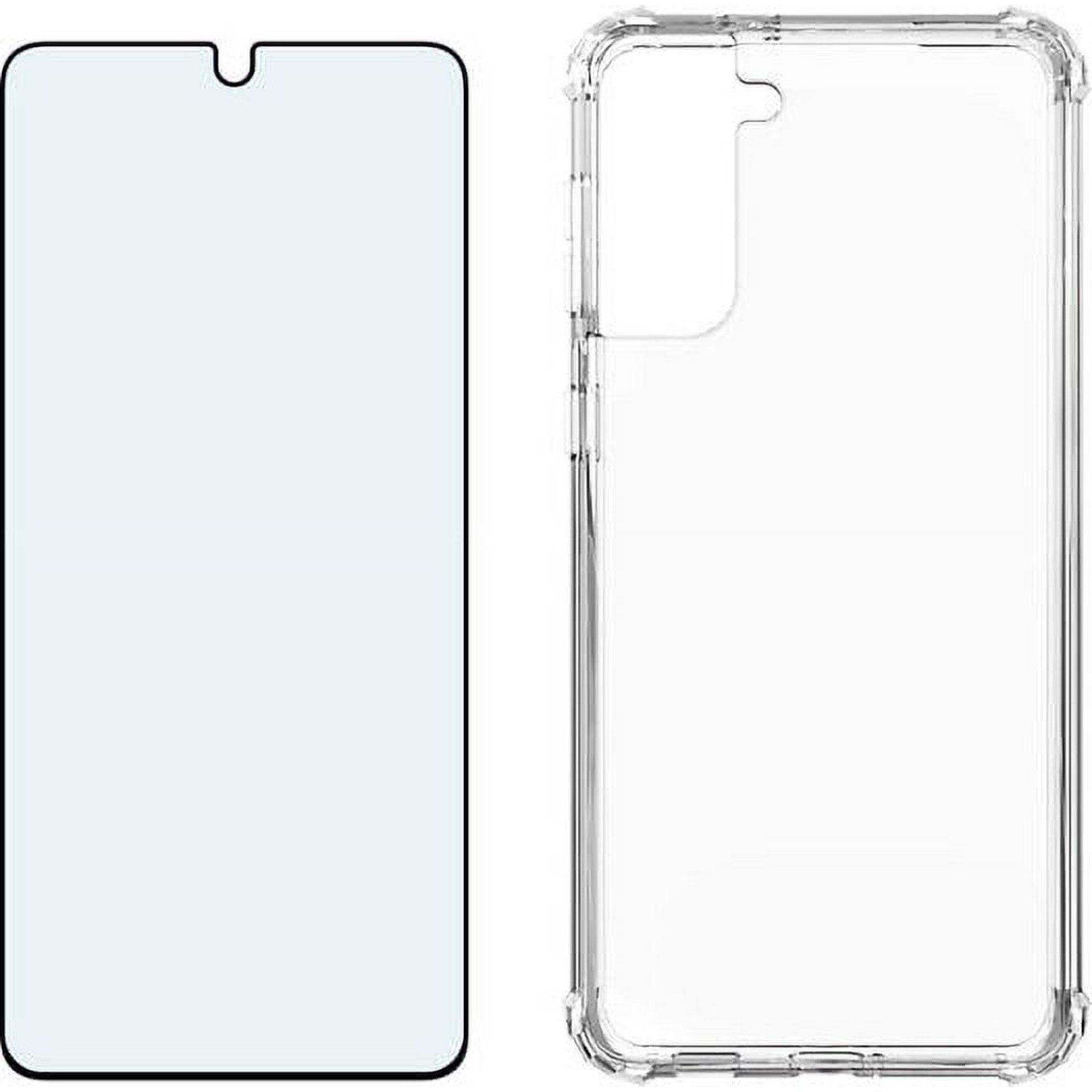 Verizon Clear Phone Case and Blue Light Screen Protector Samsung Galaxy S21 5G - Clear - Acceptable