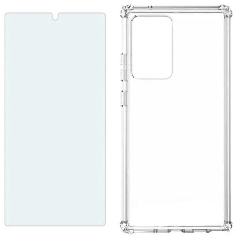 Verizon Phone Case and 2-Pack Blue Light Screen Protector for Samsung Galaxy Note20 Ultra 5G - Clear - Acceptable