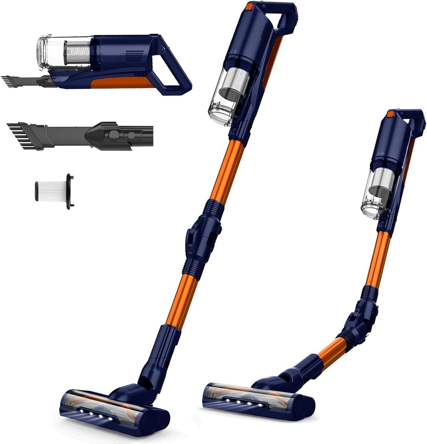 Whall EV-691 25Kpa 280W 4-in-1 Cordless Stick Vacuum Cleaner - Orange/Blue - Excellent