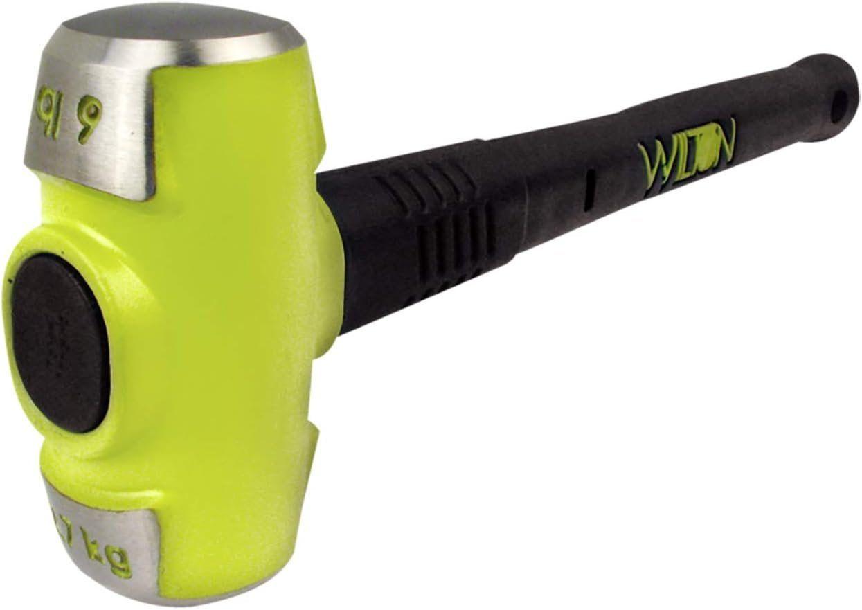 Wilton BASH 20616 16" 6 Lb Head Sledge Hammer Unbreakable Rubber Handle - Green - Premium