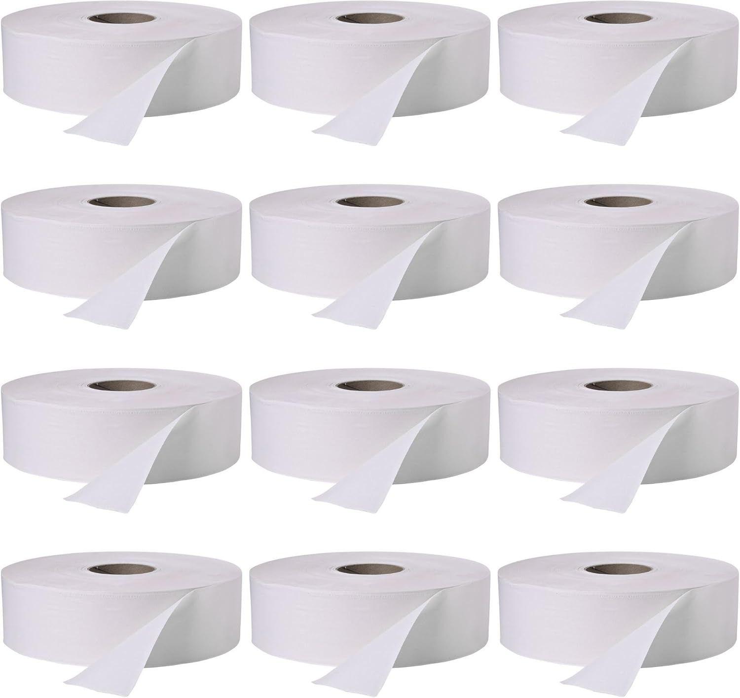 Windsoft  WIN202 2 Ply Jumbo Roll Toilet Tissue (12 Rolls) - White - Over Stock