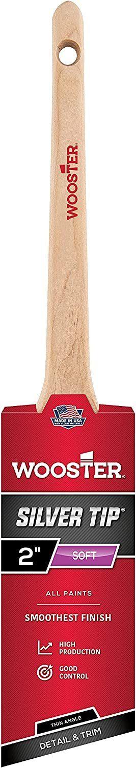 Wooster Brush 5224-2 Silver Tip Thin Angle Sash Paint Brush 2-Inch