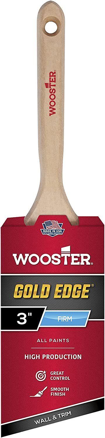 Wooster Brush  5231-3 Gold Edge Angle Paint Brush 3-Inch - Brown - Premium