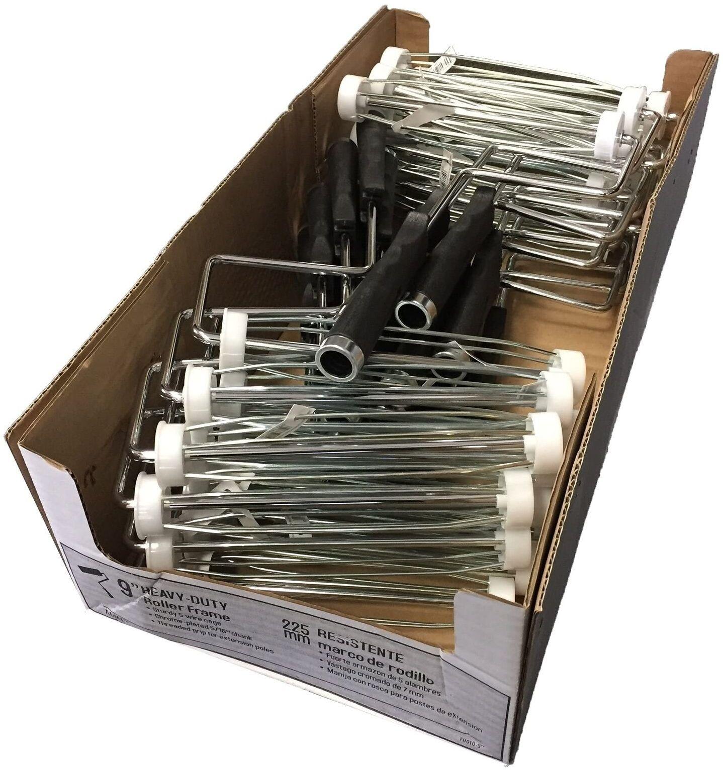 Wooster Brush  F0010-9 Acme Heavy Duty Roller Frame 5-Wire 9-Inch (4 x Pack of 24) - Black - Premium