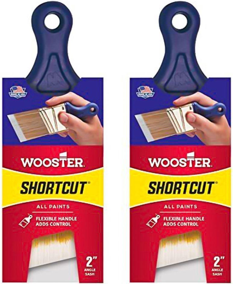 Wooster Brush Q3211-2 Shortcut Angle Sash Paint Brush 2-Inch (2 Pack)