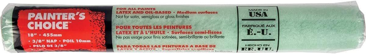 Wooster Brush  R275-18 18-Inch Painter's Choice Roller Cover 3/8-Inch Nap - Green - Premium