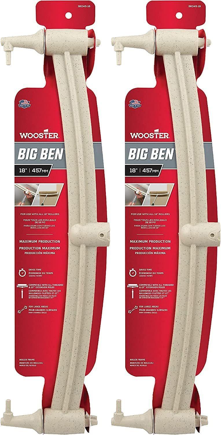 Wooster Brush  Wooster BR045 18-Inch Big Ben Roller Frame (2-Pack) - Cream - Premium