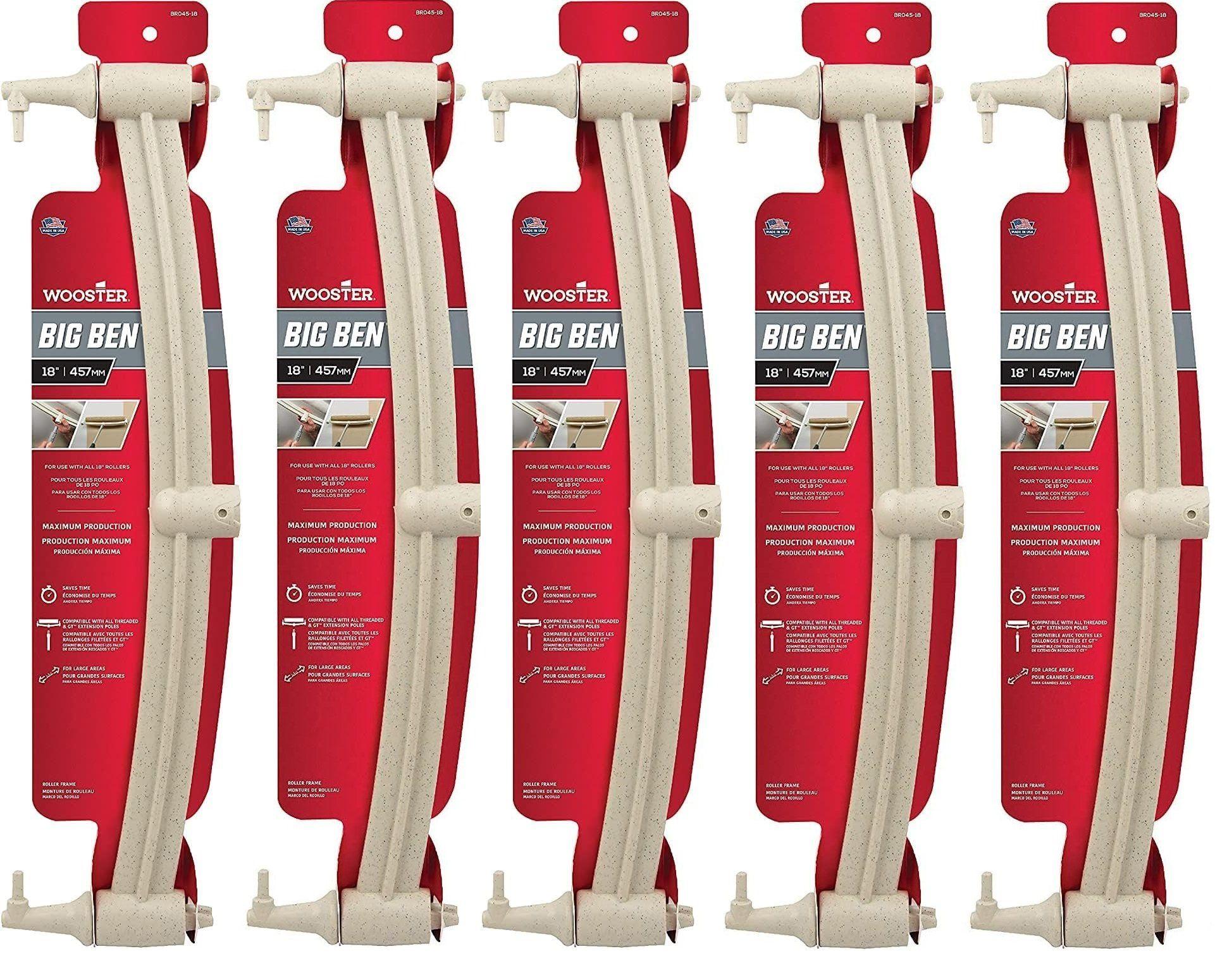 Wooster Brush  Wooster BR045 18-Inch Big Ben Roller Frame (5-Pack) - Cream - Premium