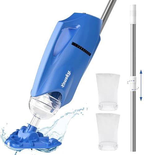 Yousky SCYCJ001 Pool Vacuum for Above Ground Pool: Cordless Handheld Pool Vacuum - Ocean Blue - Excellent