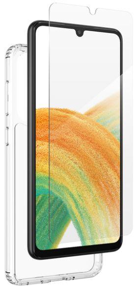 Zagg Bundle Pack Glass Screen Protector & Protective Phone Case for Samsung Galaxy A33 5G - Clear - Brand New