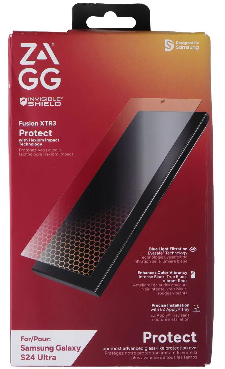 Zagg Invisible Shield Fusion XTR3 Screen Protector for Samsung Galaxy S24 Ultra