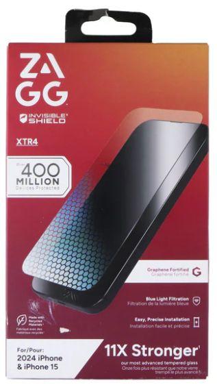 ZAGG Invisible Shield Glass XTR4 Screen Protector for iPhone 16 / iPhone 15