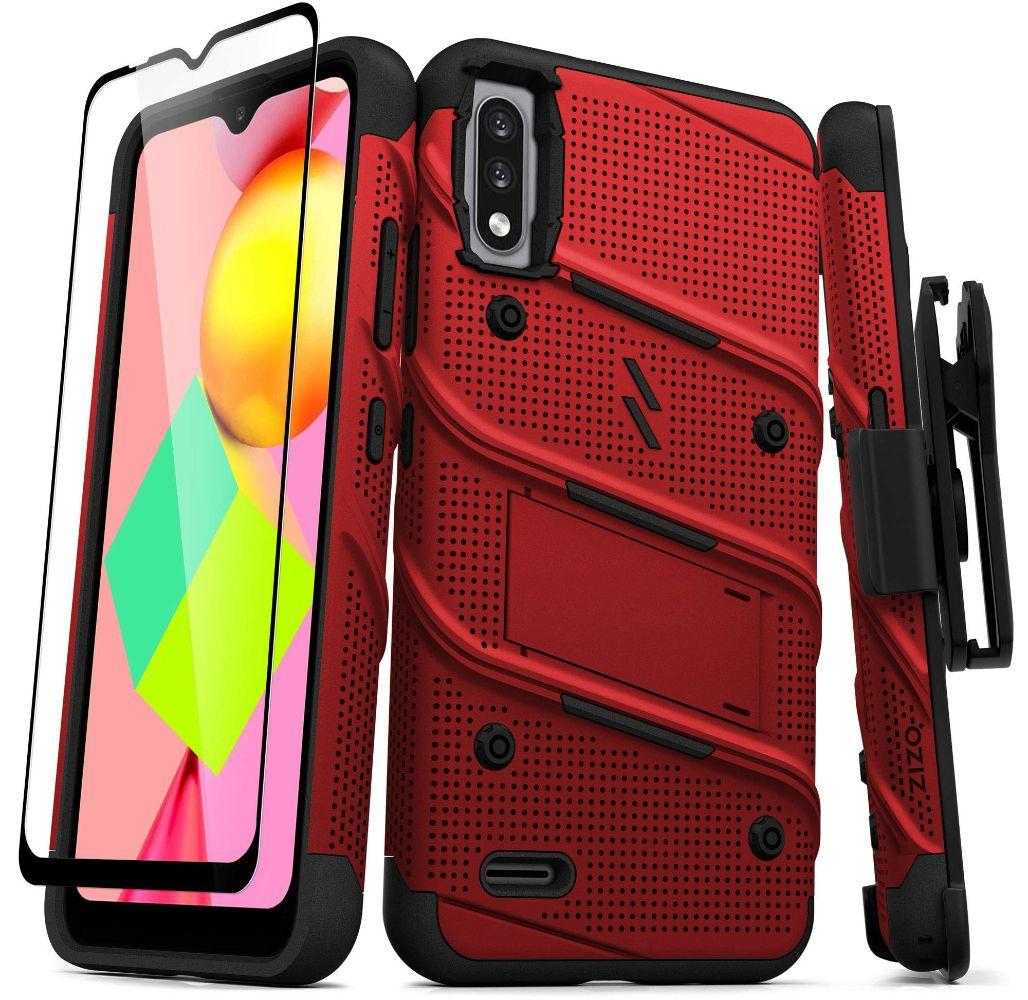 ZIZO  Bolt Series Phone Case and Holster for LG Fortune 4 / LG K22 - Red/Black - Brand New