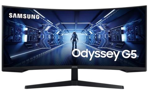 Samsung  34" G5 Odyssey Gaming Monitor With 1000R Curved Screen - Black - As New