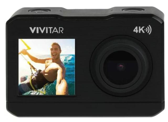 Vivitar  4k Dual-Screen Action Camera DVR922HD in Black in Pristine condition