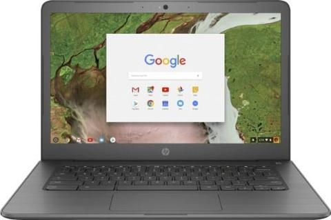 HP  ChromeBook 14 G5 (Non-touch) - Intel Celeron N3350 X2 1.1GHz - 16GB - Grey - 4GB RAM - 14 Inch - Excellent